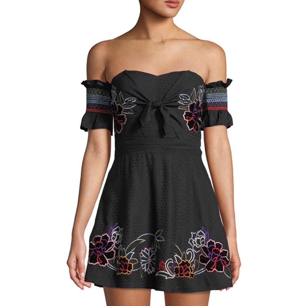 Red Carter Off the Shoulder Dress